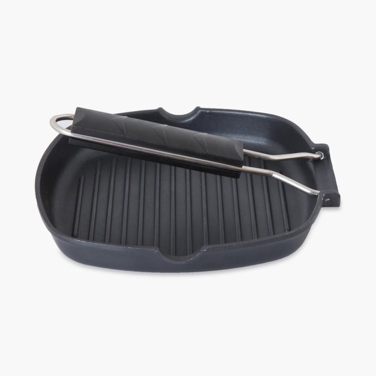 Medleys Aluminium Non-Stick Foldable Grill Pan