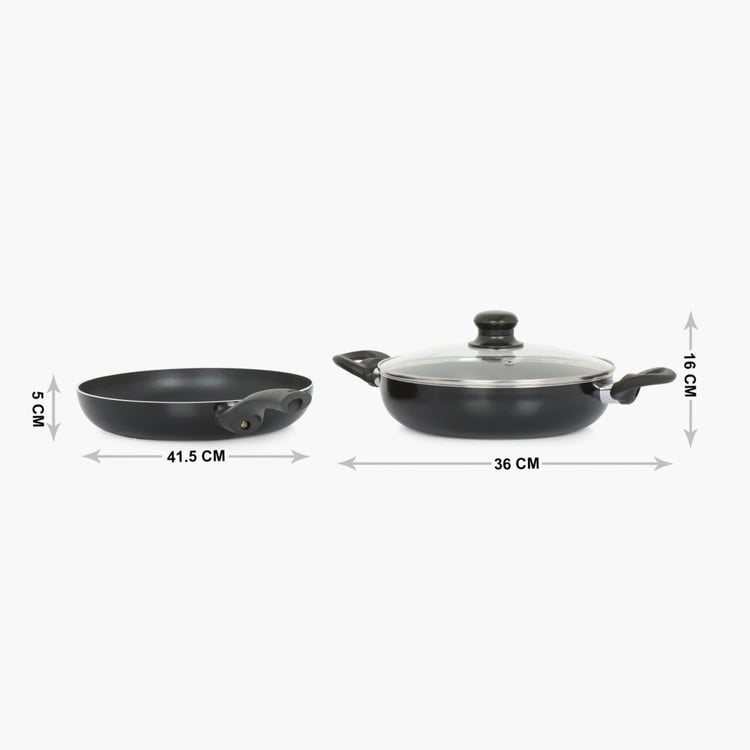 Delight-Marissa Solid Cookware Sets - Black