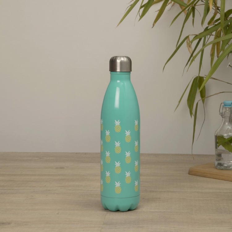 Atlantis-Orlin Printed Bottles - Stainless Steel -750ml -Beverage Bottle 8 cm  L x 8 cm  W x 30 cm  H -Blue