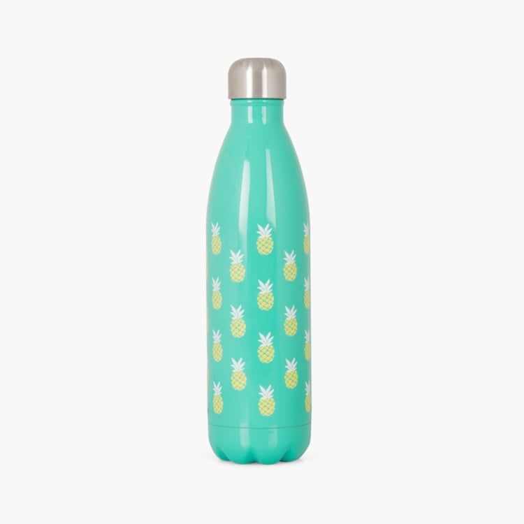 Atlantis-Orlin Printed Bottles - Stainless Steel -750ml -Beverage Bottle 8 cm  L x 8 cm  W x 30 cm  H -Blue