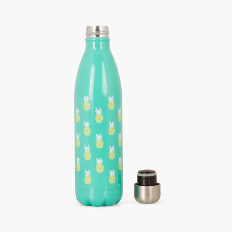 Atlantis-Orlin Printed Bottles - Stainless Steel -750ml -Beverage Bottle 8 cm  L x 8 cm  W x 30 cm  H -Blue