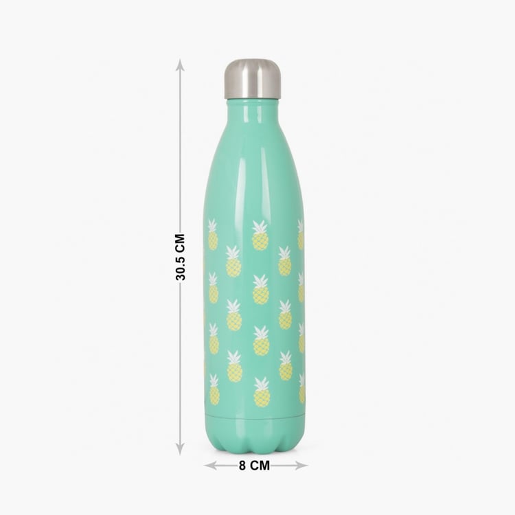 Atlantis-Orlin Printed Bottles - Stainless Steel -750ml -Beverage Bottle 8 cm  L x 8 cm  W x 30 cm  H -Blue