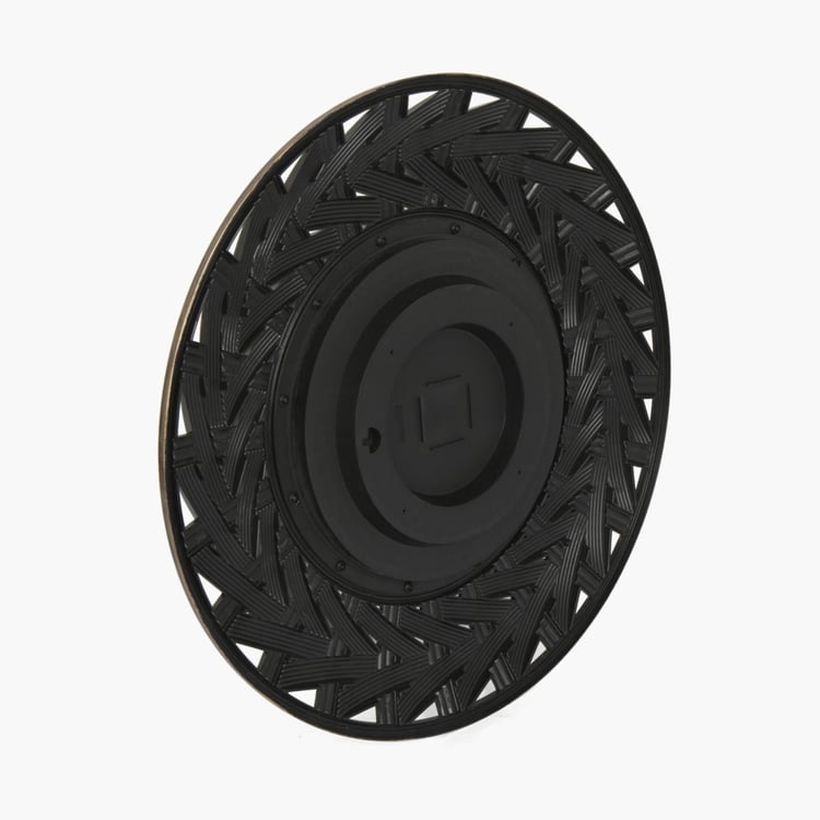 CORVUS Textured Round Wall Mirror