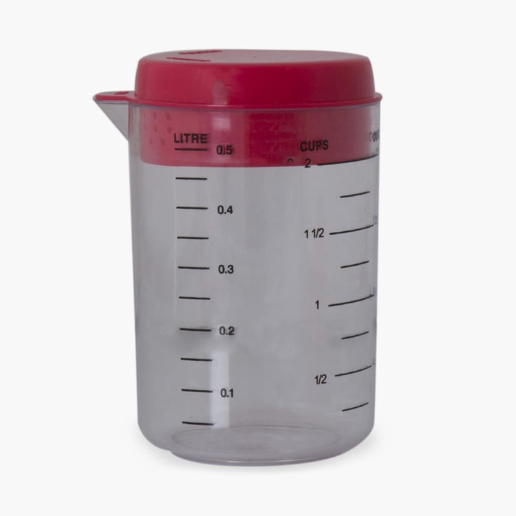 Rosemary Red Polypropylene Measuring Cup Set With Jug - 7 Pcs