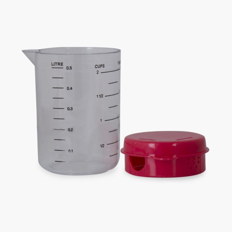Rosemary Red Polypropylene Measuring Cup Set With Jug - 7 Pcs