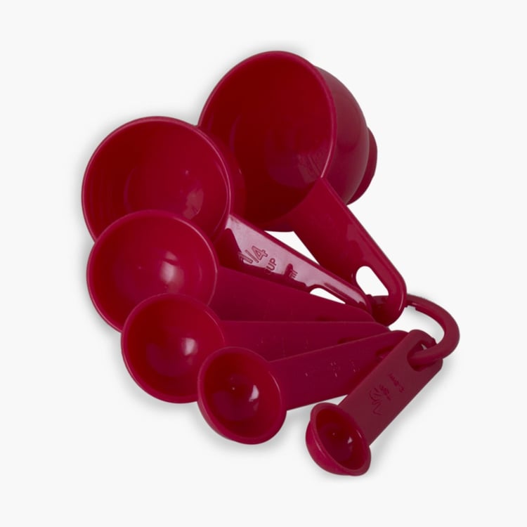Rosemary Red Polypropylene Measuring Cup Set With Jug - 7 Pcs