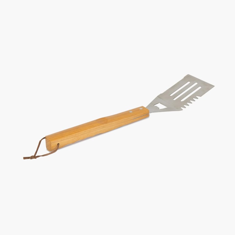 Truffles-Windsor Solid Spatulas - Wood - Spatula 42 cm x 10 cm x 3 cm -Silver