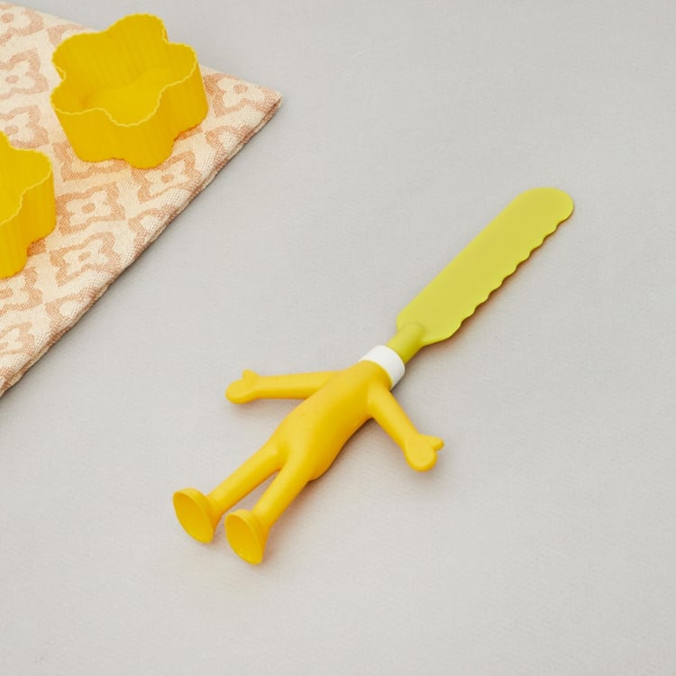 Sydney  Silicone - Butter Knife : 21 cm x 2 cm - Yellow