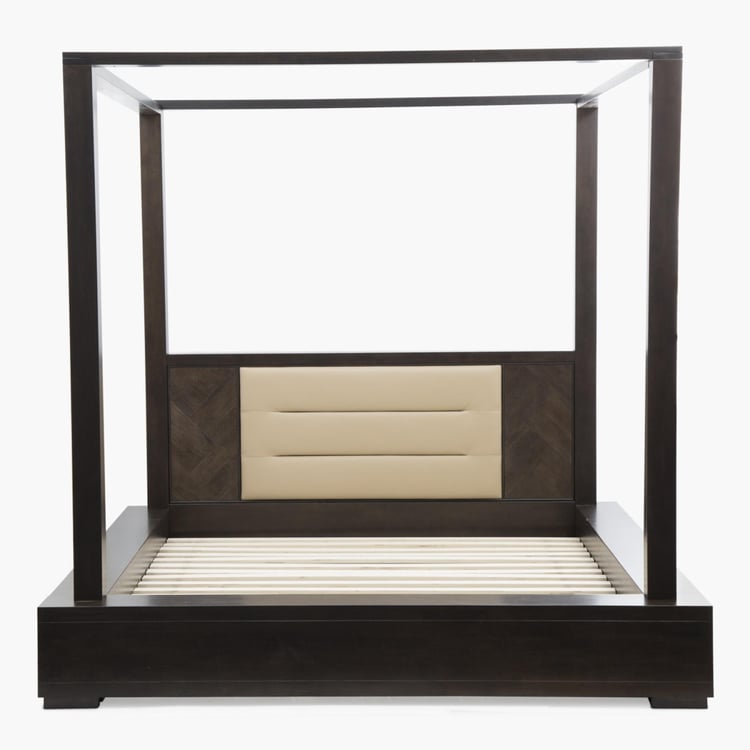 Petals King-Size Low Platform Bed - 214 x 220 x 225 cm