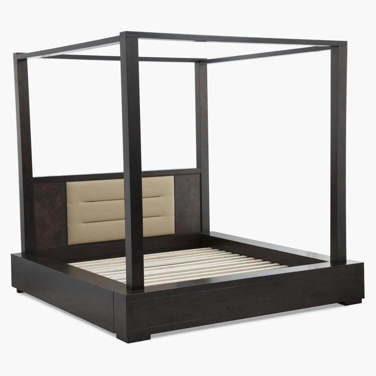 Petals King-Size Low Platform Bed - 214 x 220 x 225 cm