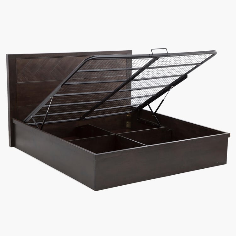 Petals King-Size Bed with Hydraulic Storage - 120 x 192 x 210 cm
