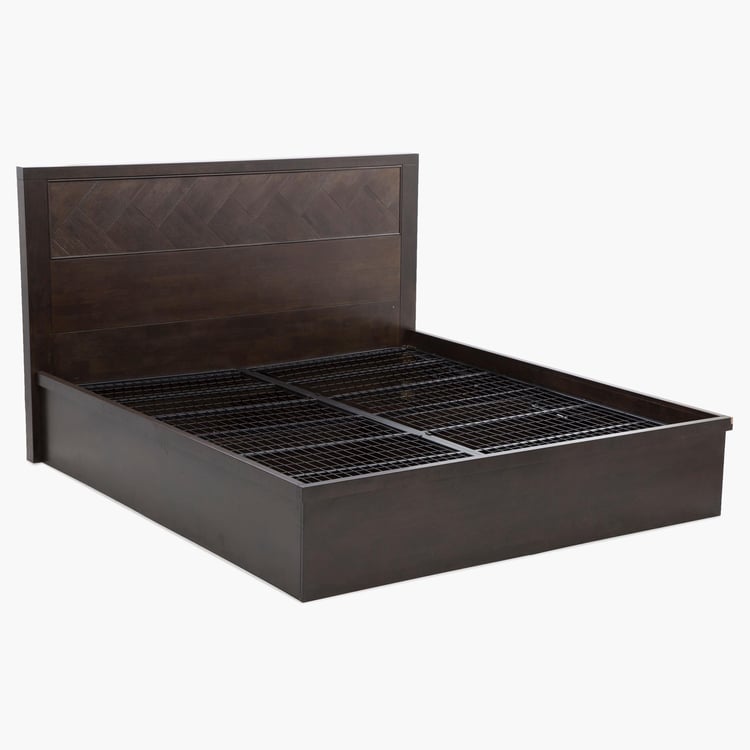 Petals King-Size Bed with Hydraulic Storage - 120 x 192 x 210 cm