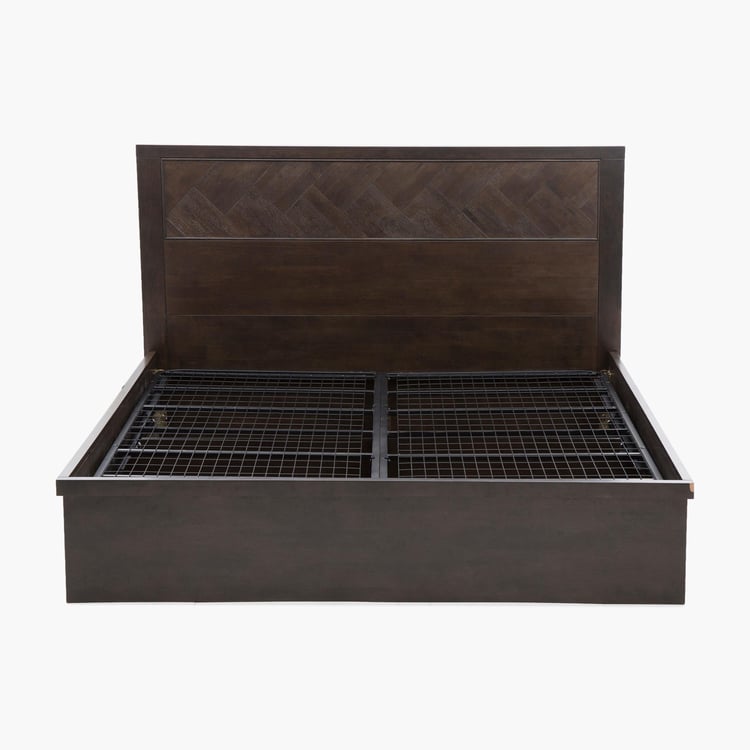 Petals King-Size Bed with Hydraulic Storage - 120 x 192 x 210 cm
