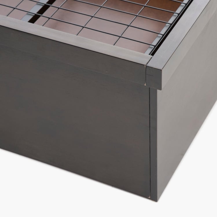 Petals King-Size Bed with Hydraulic Storage - 120 x 192 x 210 cm