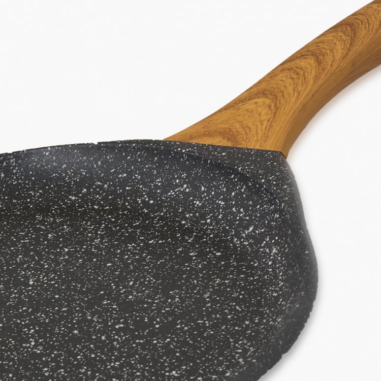 Truffles-Atlas Solid Die Cast Dosa Tawa - Aluminium - Die Cast Dosa Tawa 49 cm x 28 cm x 3 cm -Black