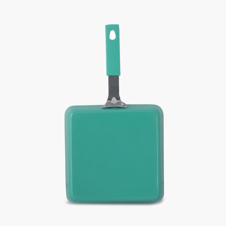 Sydney-Turtle Solid Frying Pa - Aluminium - Mini Square Pan - 27 cm x 15 cm x 2.8 cm - Blue