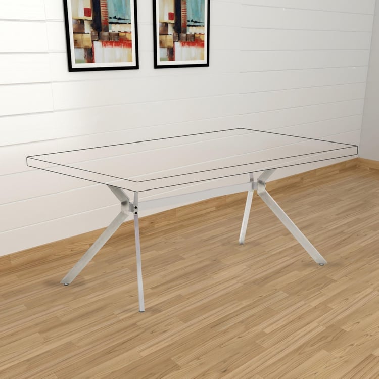 Myd Stark 6-Seater Dining Table Legs - Silver