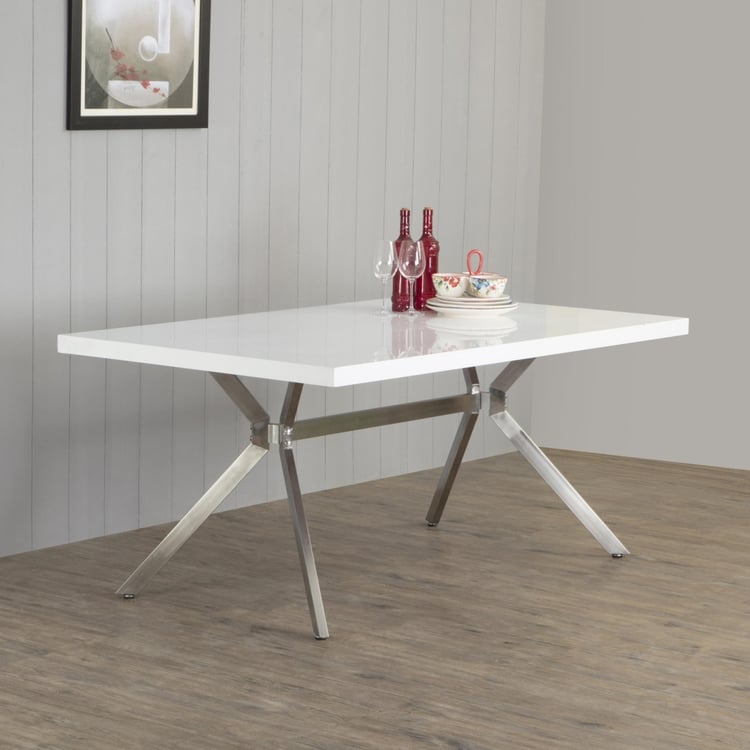 Myd Stark 6-Seater Dining Table Legs - Silver
