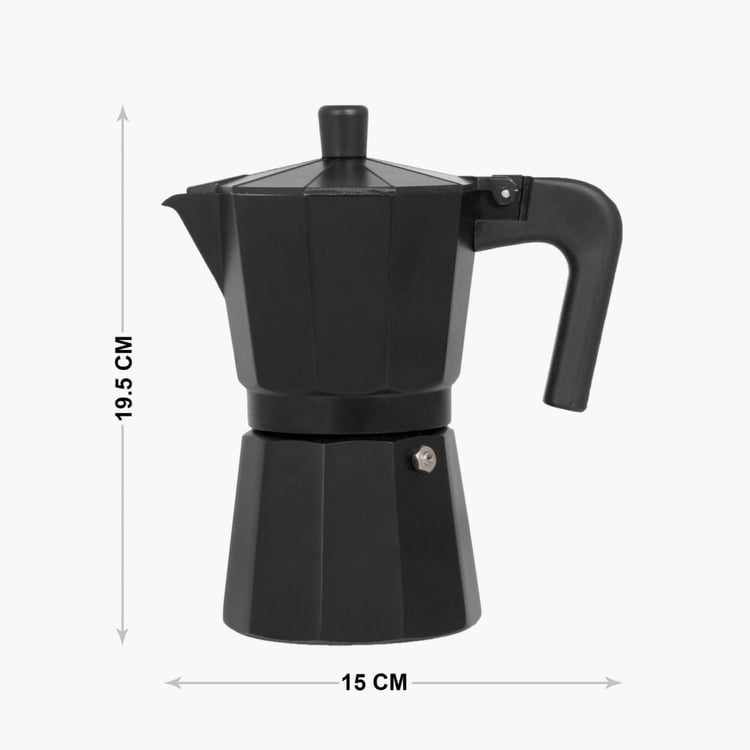 Regent Weston - Black Solid Aluminium Coffee Maker