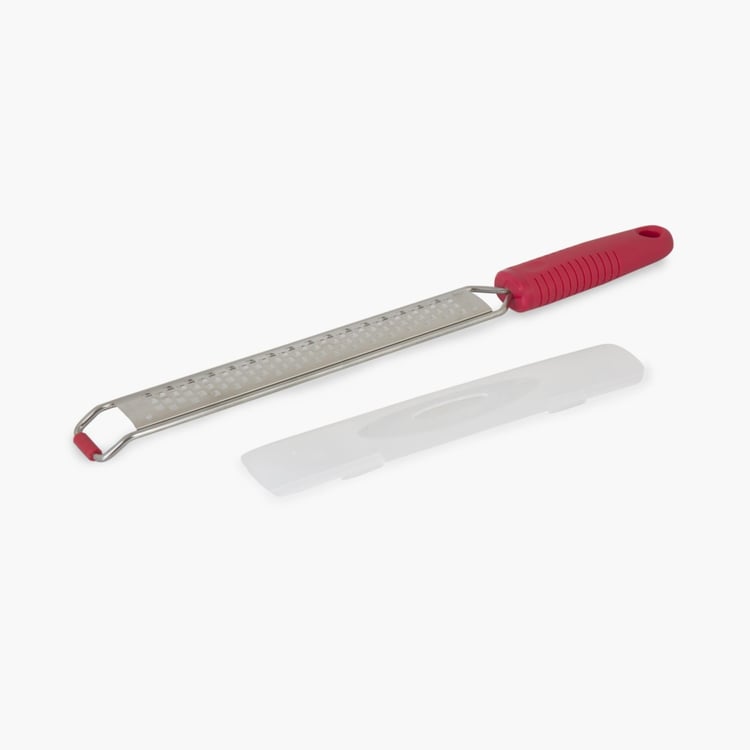 Rosemary Solid Lemon Zester - Stainless Steel - Lemon Zester 38 cm x 3.5 cm -Red