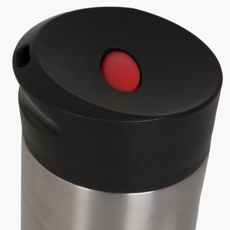 Regent-Weston Solid Bottle - Stainless Steel -  Travel Mug - 7 cm  L x 7 cm  W x 21 cm  H - 380ml - Silver