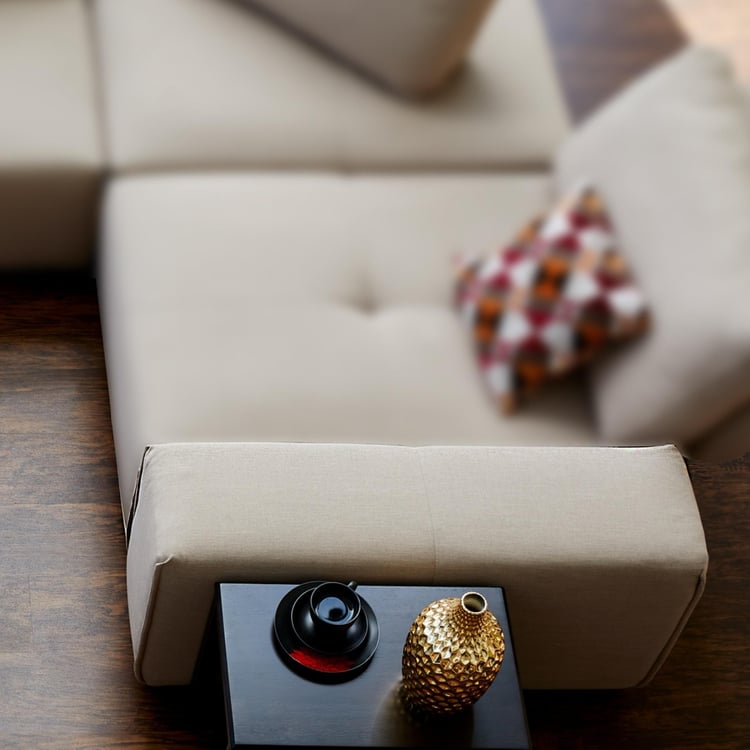 Dallas Chaise Fabric Modular Armrest - Beige