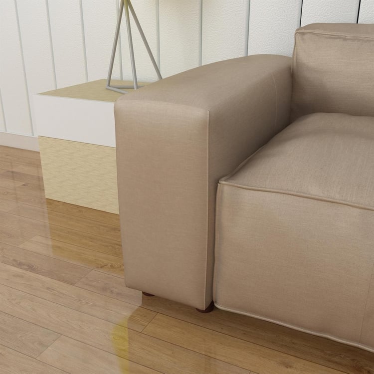Dallas Chaise Fabric Modular Armrest - Beige