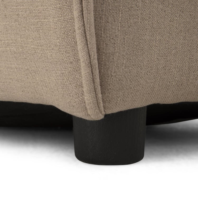 Dallas Chaise Fabric Modular Armrest - Beige