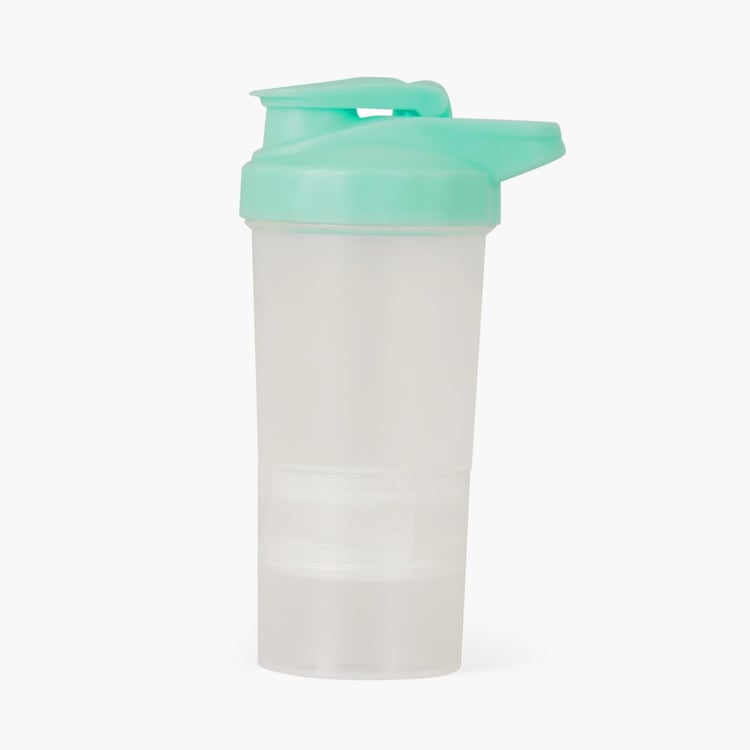 Atlantis-Syria Solid Bottles - Plastic -400ml -Container 7 cm L x 7 cm W x 5 cm HBottle 11 cm L x 22.5 cm H -Blue
