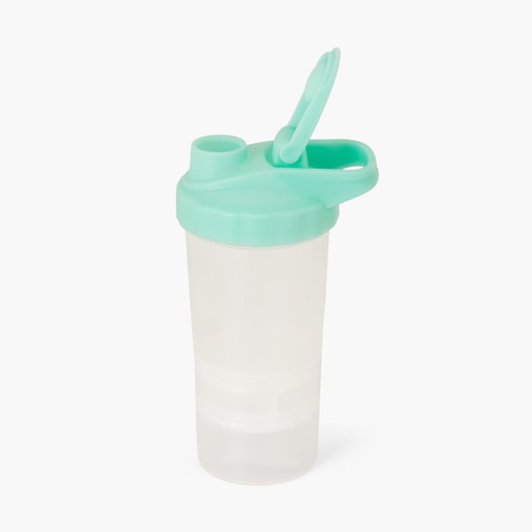 Atlantis-Syria Solid Bottles - Plastic -400ml -Container 7 cm L x 7 cm W x 5 cm HBottle 11 cm L x 22.5 cm H -Blue