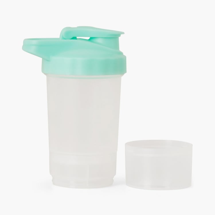 Atlantis-Syria Solid Bottles - Plastic -400ml -Container 7 cm L x 7 cm W x 5 cm HBottle 11 cm L x 22.5 cm H -Blue