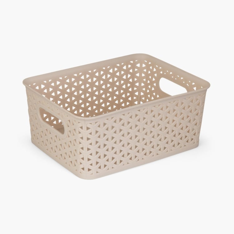 HUDSON Textured Rectangular Open Storage Container