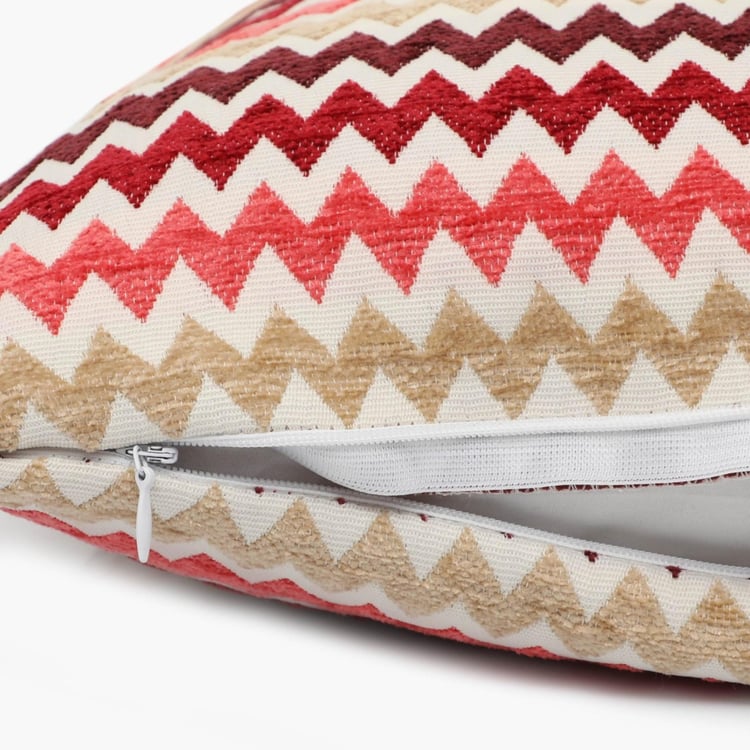 CELEBRATION Chenille Stripe Cushion Covers - Set Of 2 Pcs