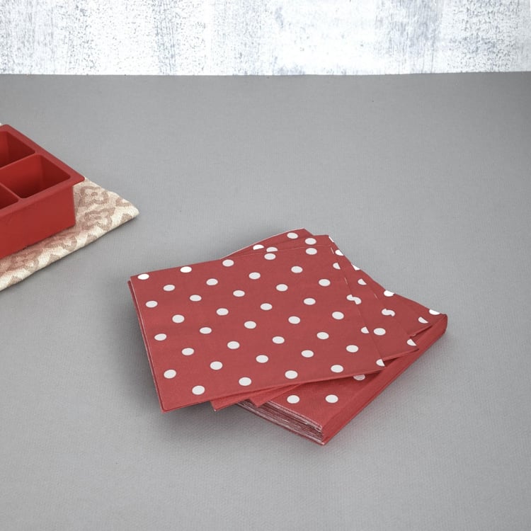 Sweetshop Polka Dot Paper Napkins - Set of 40