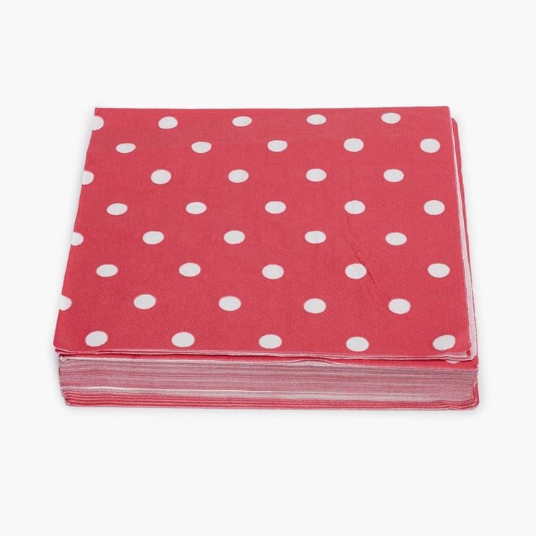 Sweetshop Polka Dot Paper Napkins - Set of 40