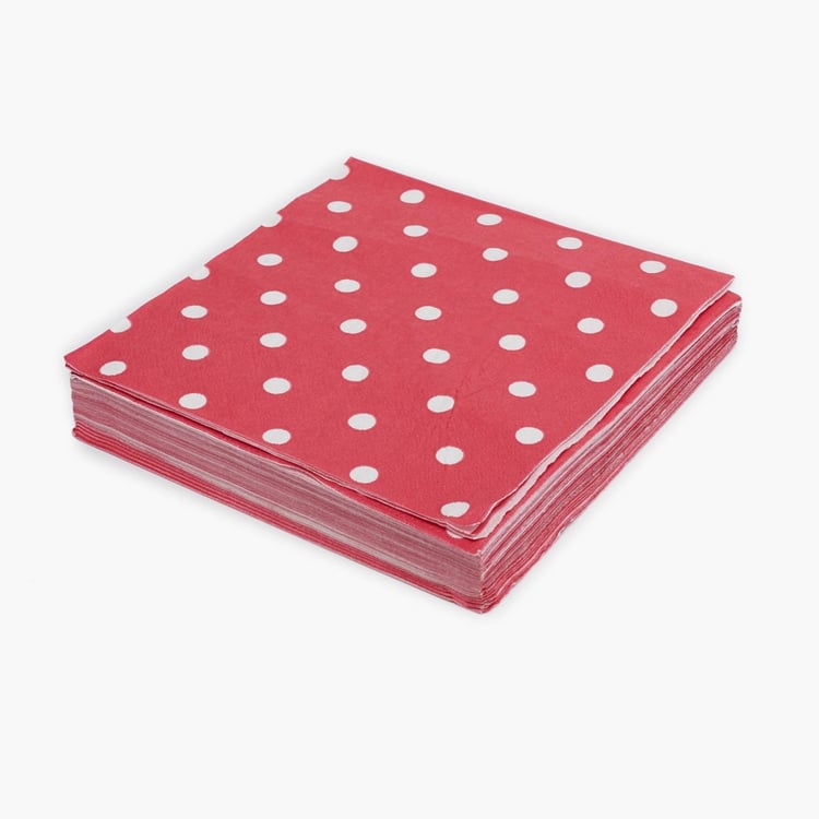 Sweetshop Polka Dot Paper Napkins - Set of 40