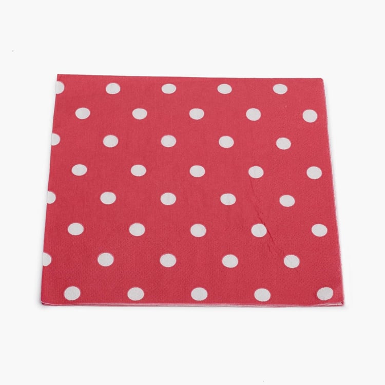 Sweetshop Polka Dot Paper Napkins - Set of 40