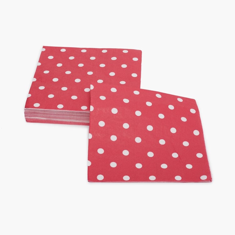 Sweetshop Polka Dot Paper Napkins - Set of 40