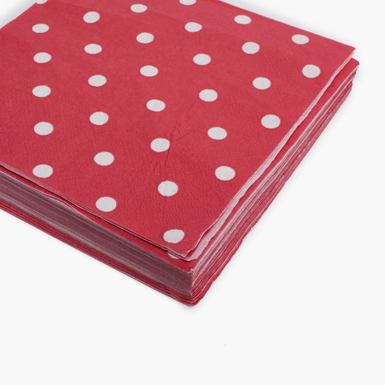 Sweetshop Polka Dot Paper Napkins - Set of 40