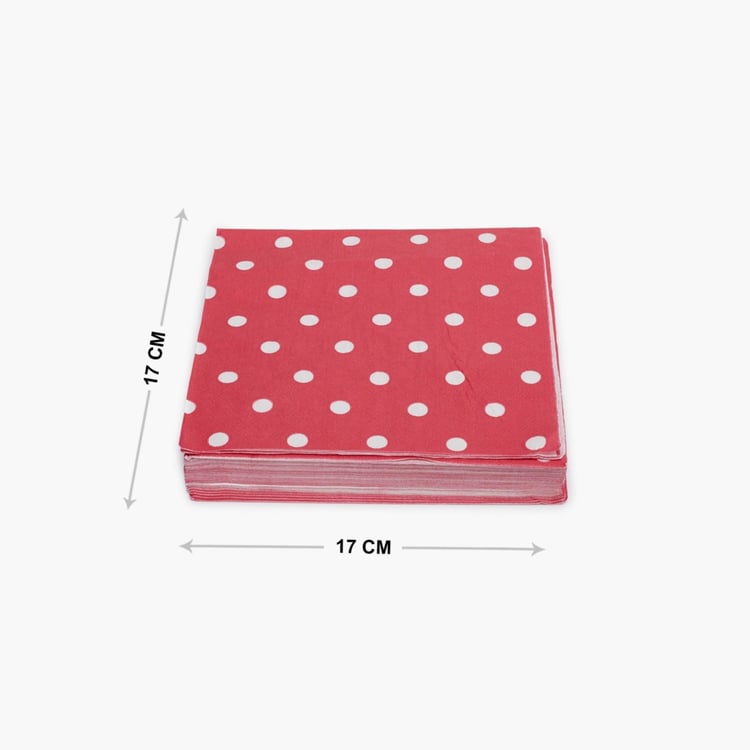 Sweetshop Polka Dot Paper Napkins - Set of 40