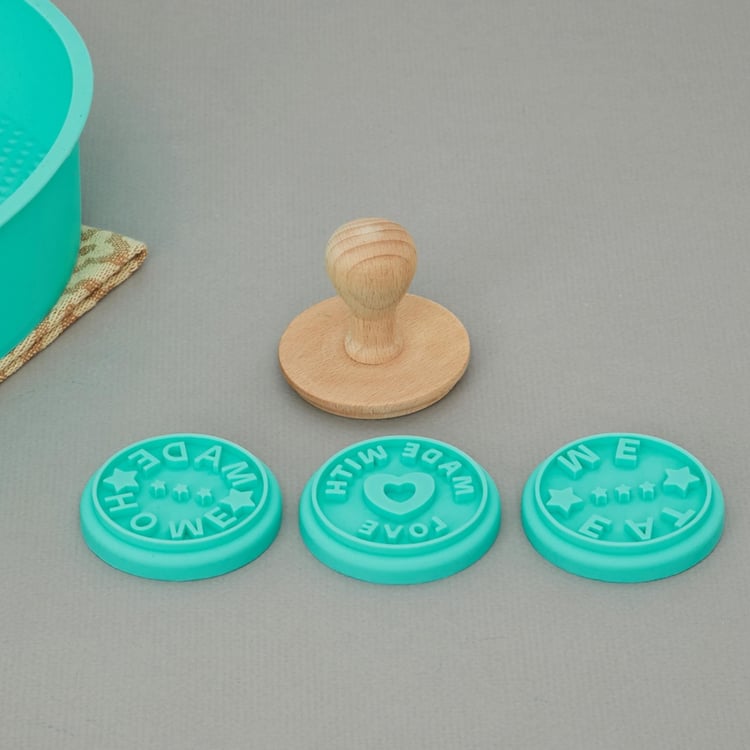 Sweetshop Silicone Round Cookie Stamp-Set of 3