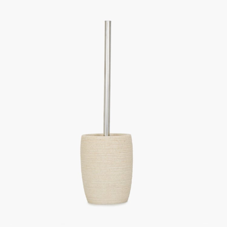 Marshmallow Toilet Brush with Polyresin Holder