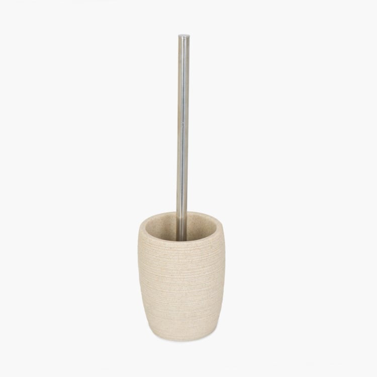 Marshmallow Toilet Brush with Polyresin Holder