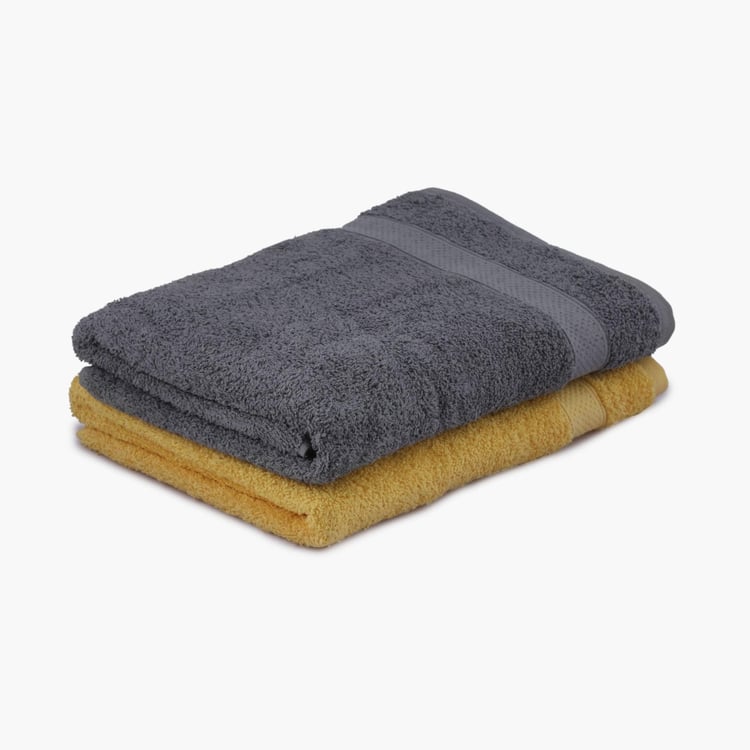 Spaces Set Of 2 Solid Textured Bath Towel