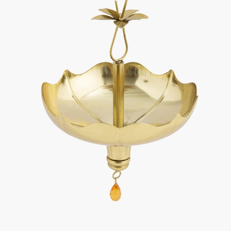 Majestic - Gold Floral Chain Decor Hanging Lotus