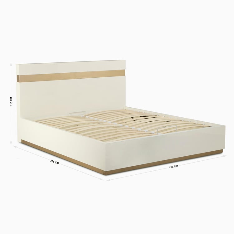 Phoenix Queen-Size Bed With Hydraulic Storage - 110 x 158 x 216 cm