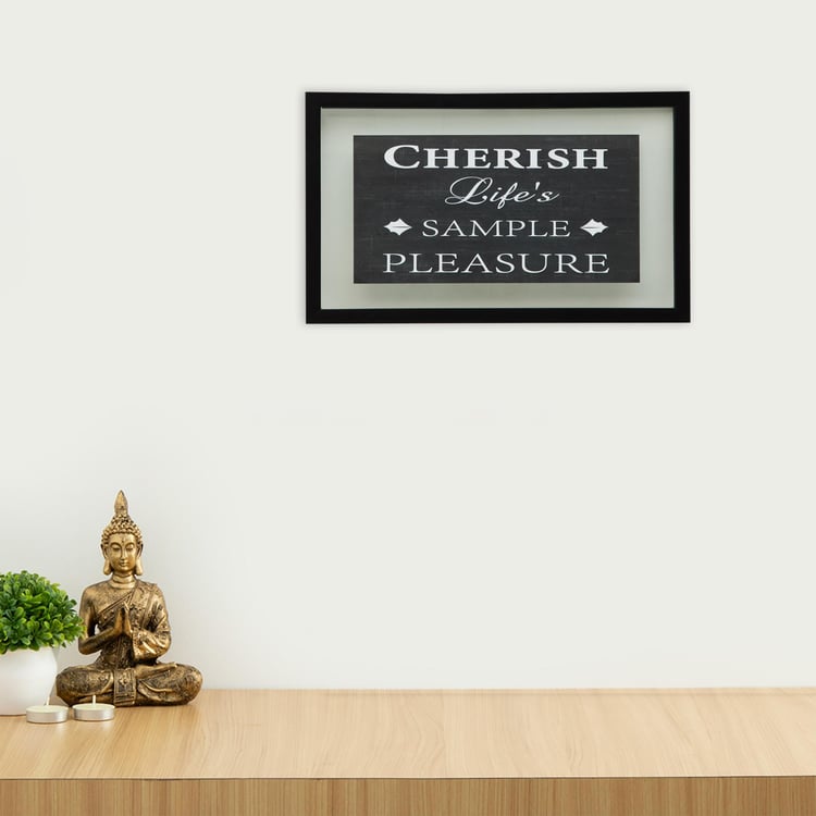 Axiom Black Printed Wooden Picture Frame - 30x50cm