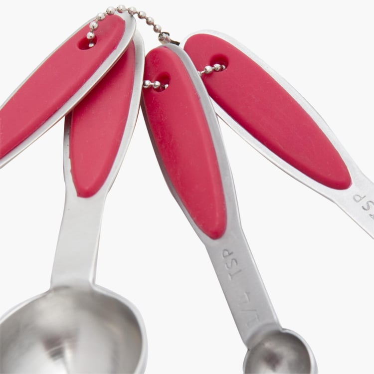 Rosemary Solid Measuring Spoons - Stainless Steel - Measuring Spoons 13 cm x 4 cm -Silver