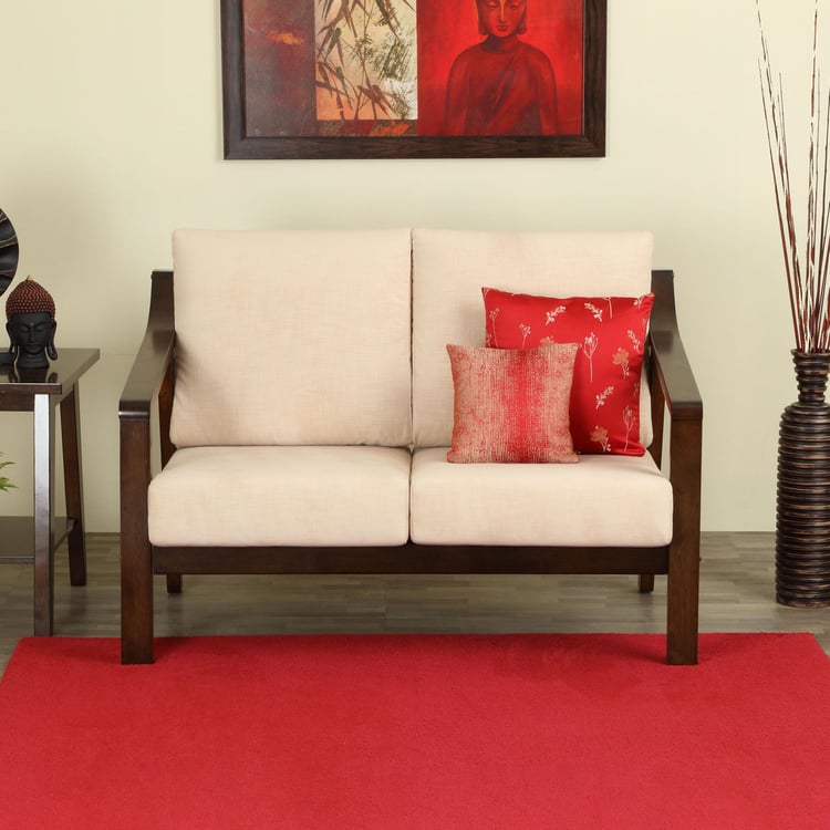 Zara Fabric 2-Seater Sofa - Beige
