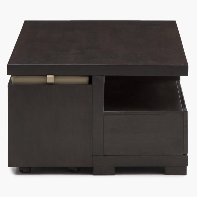 Petals Coffee Table With Drawer and Two Stools With Storage